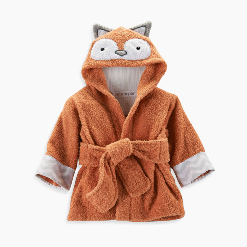 Baby Aspen "Rub-A-Dub" Fox Robe - 0-9 Months