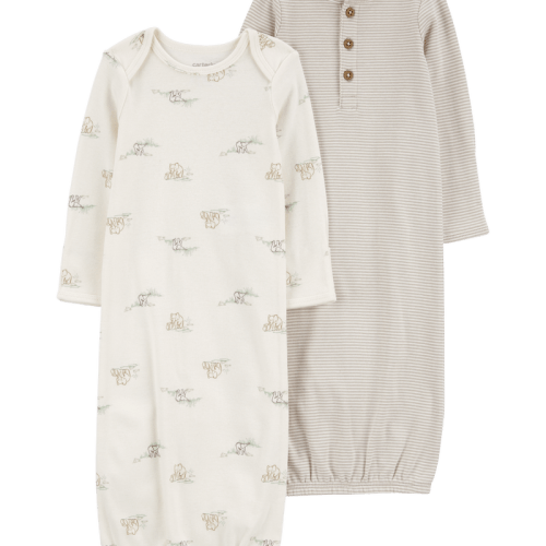 Multi Baby 2-Pack Sleeper Gowns | Carter’s Oshkosh Canada