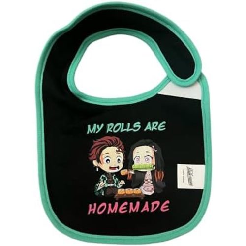 Anime Baby Bibs, 1PC Cotton Baby Bibs for Drooling and Teething, Unisex Baby Drool Bib for Boys Girls, Gift for Anime Lovers
