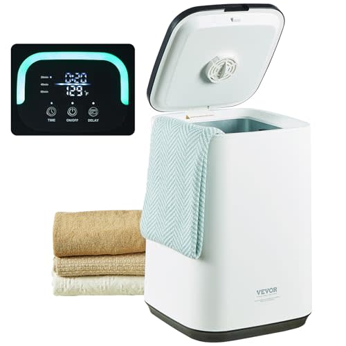 VEVOR Towel Warmer 20L, Towel Warmer Bucket with 24h Delay Timer, 20/40/60 Min Auto Shut Off, Child Lock, LED Screen & U-shaped Light, Large Towel Warmer for Bathroom, Spa, Bathrobe, Blanket & Pajama