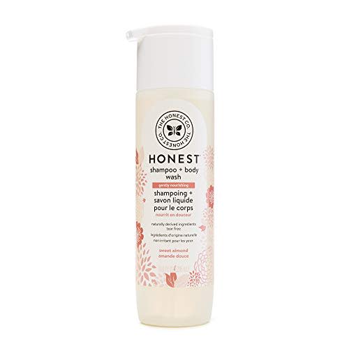 The Honest Company 2-in-1 Cleansing Shampoo + Body Wash | Gentle for Baby | Naturally Derived, Tear-free, Hypoallergenic | Sweet Almond Nourish, 10 fl oz - 10 Fl Oz (Pack of 1)