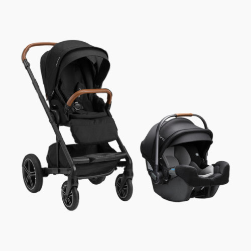 Nuna MIXX Next with Mag Buckle and PIPA Rx Travel System - Caviar