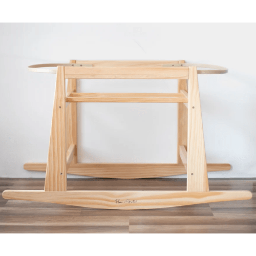 Original Rocking Moses Bassinet Stand with brake - Natural