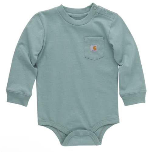 Carhartt Infant Boys' Solid Pocket Long Sleeve Onesie | Boot Barn