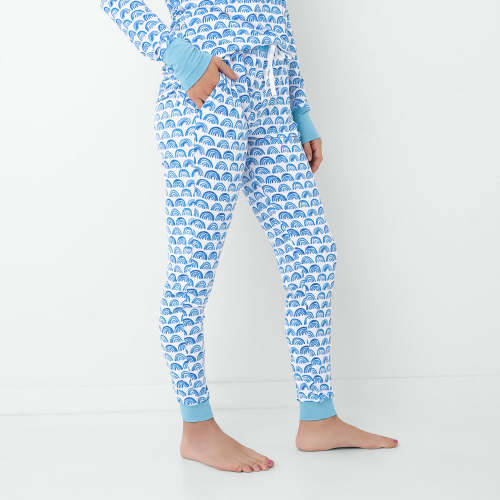 Blue Rainbows Women's Pajama Pants - Little Sleepies