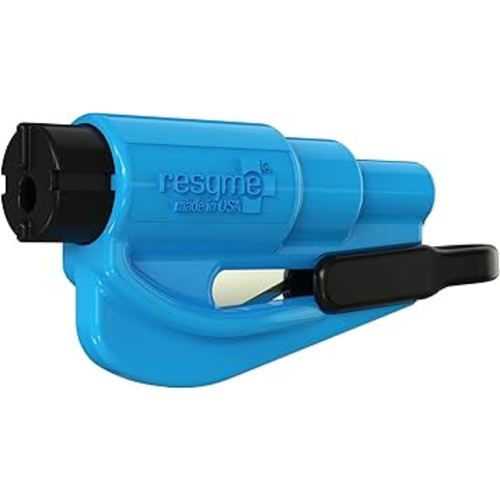 resqme The Original Keychain Car Escape Tool, Made in USA (Blue) (01.100.02)