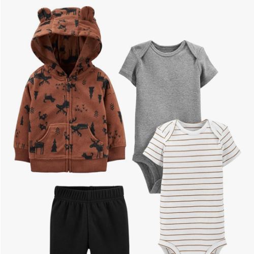 Simple Joys by Carter's baby-boys 4-piece Jacket, Pant, and Bodysuit Set