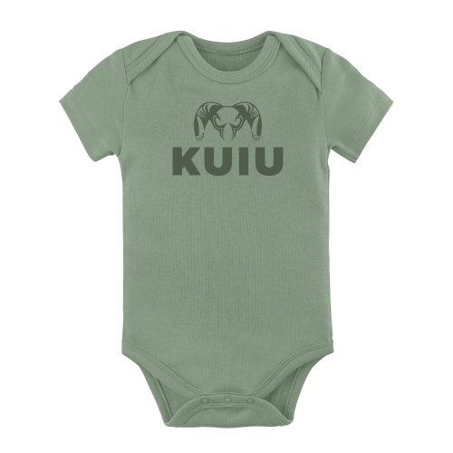 KUIU Stacked Logo Baby One-Piece | Thyme