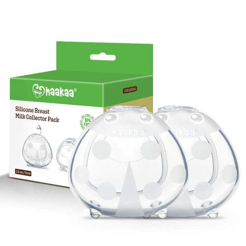 Haakaa Ladybug Silicone Milk Collectors 2.5 oz/75 ml, 2 PK
