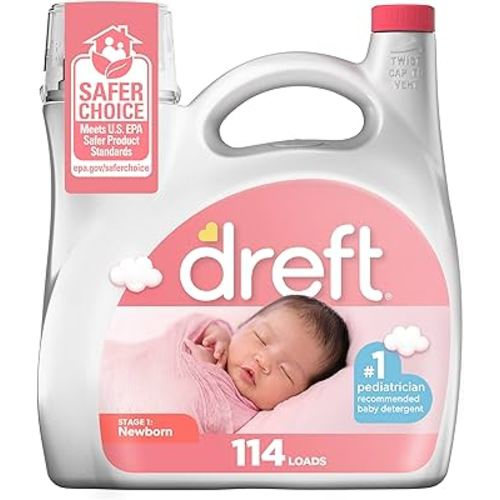 Dreft Stage 1: Newborn Baby Liquid Laundry Detergent 114 Loads 150 fl oz