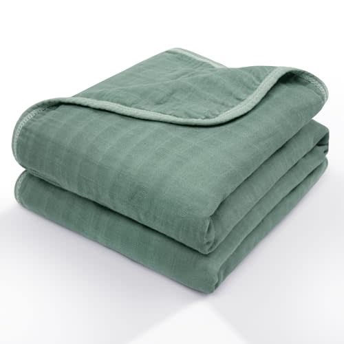 Muslin Swaddle Blankets, Receiving Blankets, Breathable Soft Swaddle Wrap Burping Clothes for Boys and Girls, 43" x 39"