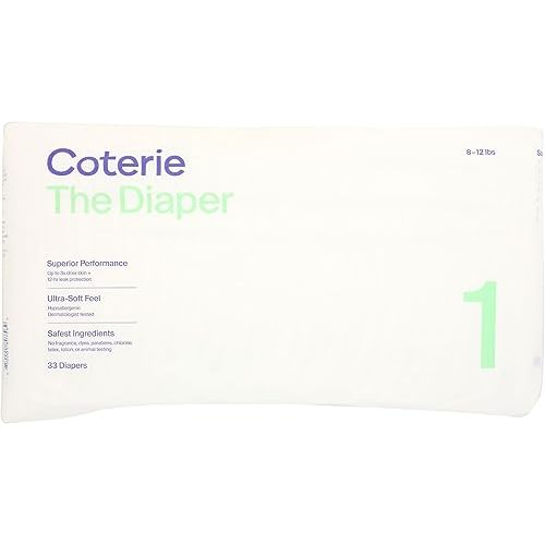 Coterie Diapers Size 1, 33 CT