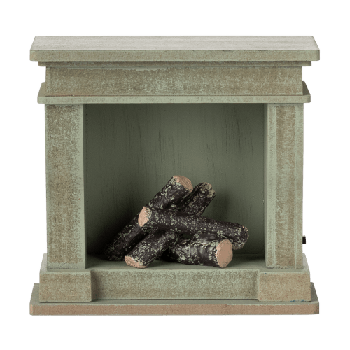 Fireplace, Miniature - Dusty green