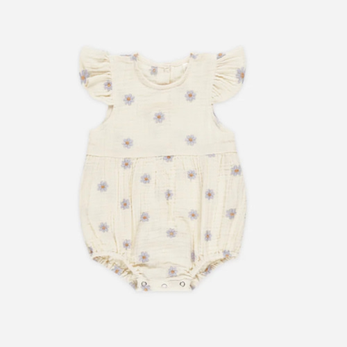Amelia Romper || Blue Daisies - Pehr