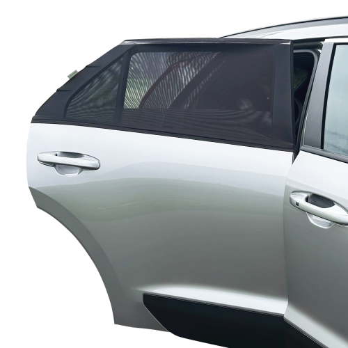 Dreambaby Fitover Car Window Sun Shades for Baby Stretchable Window Covers- 2 Pack, Black L1285