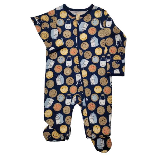 Wonder Nation Baby Gender Neutral Zip Front Footed Sleep N Play Pajamas, 2-Pack, Sizes Preemie-6/9 Months