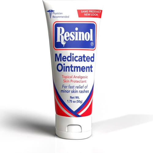 Resinol Medicated Ointment For Itch Relief And Protection Of Skin Rashes and Irritations, 1.75 Ounce Tube