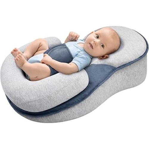 Jeeeun Baby Wedge Pillow for Newborn Lounger Perfect for Reducing Spit-Up (Wedge Pillow_A)