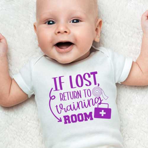 Athletic Training Baby Outfit for AT Baby Shower Gift Funny Trainer Gift Idea for Trainer Pregnancy ATC Baby Bodysuit for Sports Trainer