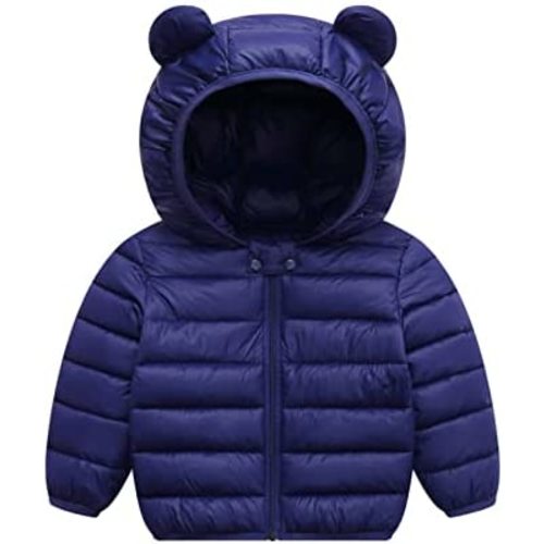 XMWEALTHY Baby Boys Girls Winter Coats Toddler Bear Hoods Down Jacket Infant Kids Light Puffer Padded Outwear 6M-3T