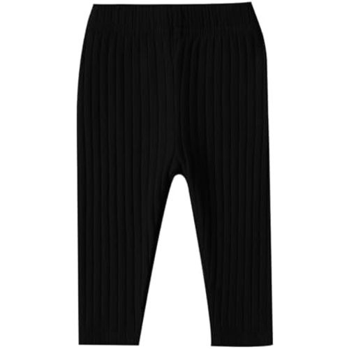 DREAM BUS Baby Girl Boy Pants Toddler Leggings Solid Ribbed Toddler Sweatpants Infant Newborn Leggings Baby Boy Jogger Pants