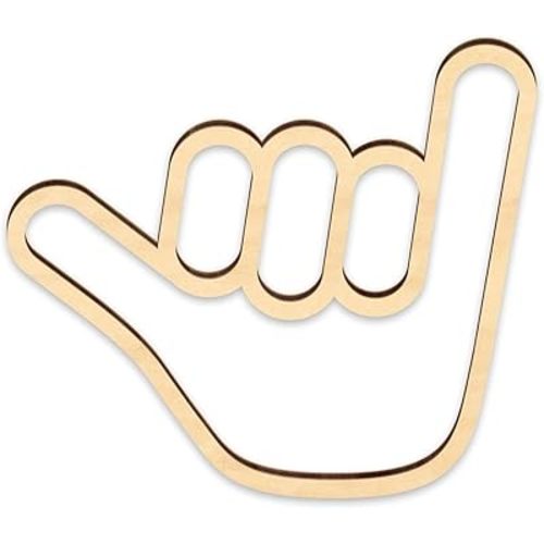 Shaka Hand Sign, Wooden Surfer Hand Wall Sign Hanging Sign Surf Wall Sign Hawaii Surfer Hand Sign Wall Decor for for Home Living Room Nursery Room Decoration