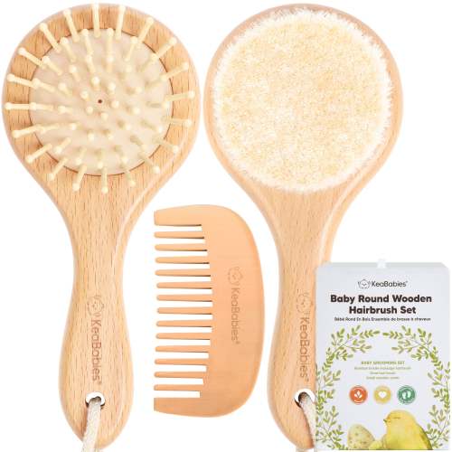 Baby Round Hair Brush and Comb Set