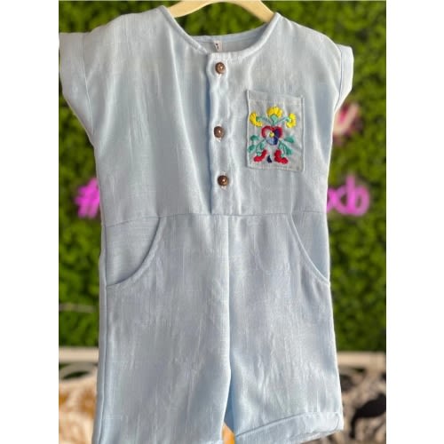 San Antonino Baby Boy Mexican Romper – Camelia Mexican Boutique