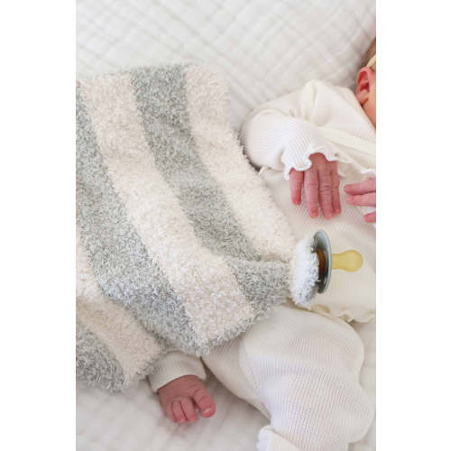CuddleLane™ Luxe Lovey | Sage Stripe