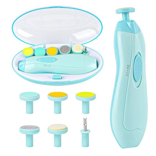 Lupantte Baby Nail Filer and Baby Nail Clippers with Light Set, Electric Infant Nail Trimmer Kit, Safe Baby Grooming Kit, for Newborn Toddler Kids Toe and Fingernail, Polish and Trim