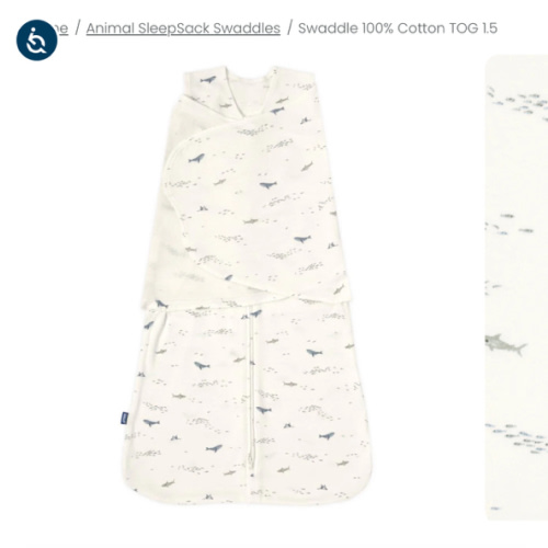 Ocean Life Cotton Swaddle | HALO