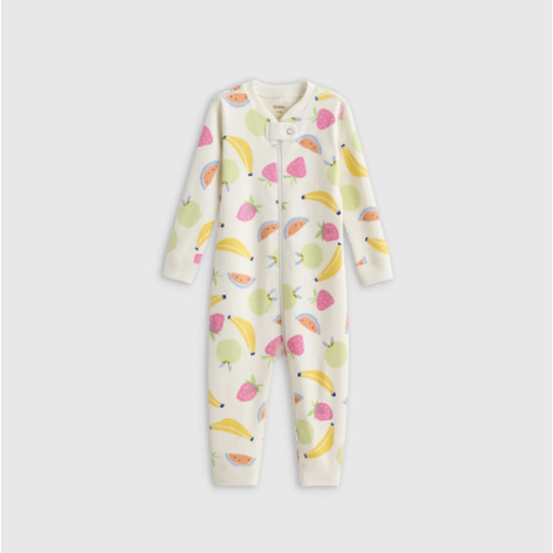 100% Organic Cotton One Piece Pajama - Baby in Fruit