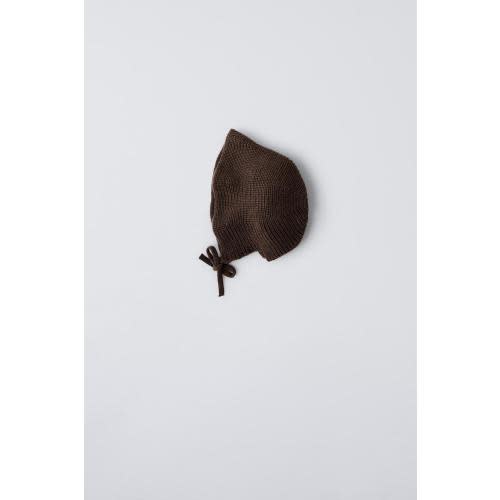 KNIT BONNET - Chocolate brown | ZARA United States
