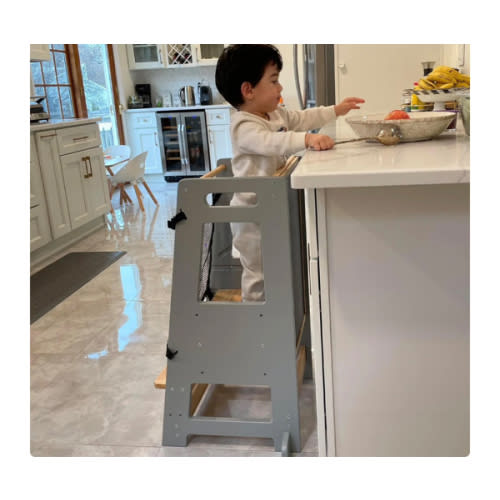 HARPPA Nordo | Safe & Stable Montessori Toddler Kitchen Wooden Tower - Perfect for Cooking & Learning, Counter Helper, Kitchen Tower, Gift for 2 Year Old