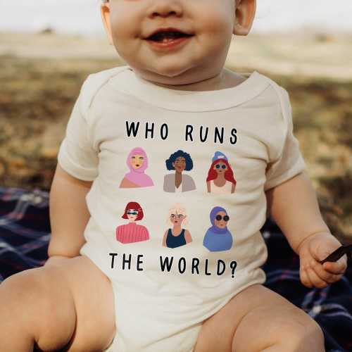 Girl Power Onesies® Brand, Feminist Baby Bodysuit, Baby Shower Gift, Newborn Girl Outfit, Little Feminist, (BC-WOM28)
