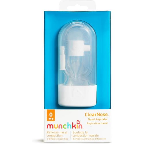 Munchkin® ClearNose™ Baby Nasal Aspirator, Gentle Nose Sucker for Baby Snot