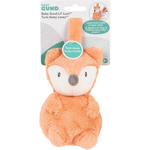 GUND Baby Lil’ Luvs Tuck-Away Lovey, Emory Fox, Ultra Soft Animal Plush Toy with Built-in Baby Blanket for Babies and Newborns