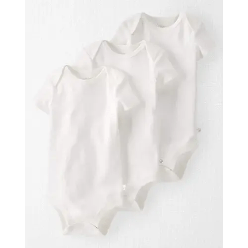 Baby 3-Pack Organic Cotton Rib Bodysuits - Little Planet | Carter's - 6M