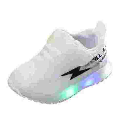 Hessimy Toddler Shoes Kid Shoes with LED Light Up Shoes Shiny Toddler Sneakers Girl Shoes Light Up Shoes for Girls Boys(Z04-White,2 Years)
