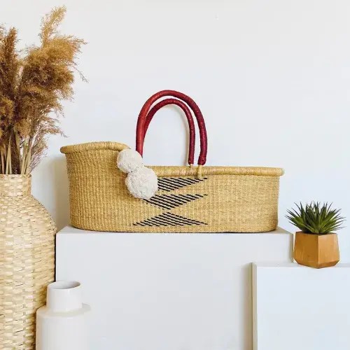 Oak African Moses Basket