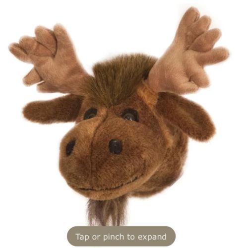Moose Plush Mini Trophy Head | Black Forest Decor