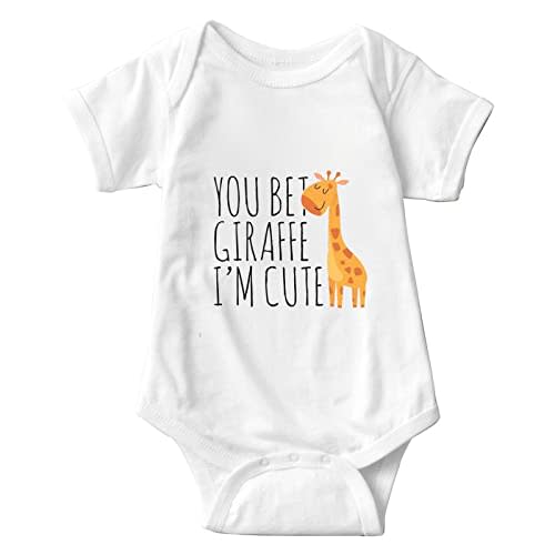 listery Funny Baby Bodysuit Giraffe For Baby You Bet Giraffe Im Cute Bodysuit Baby Giraffe Infant Newborn Bodysuit Clothes