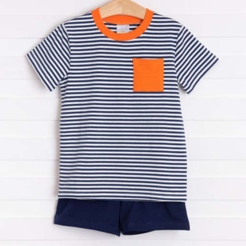 Auburn Short Set, Navy – Stitchy Fish