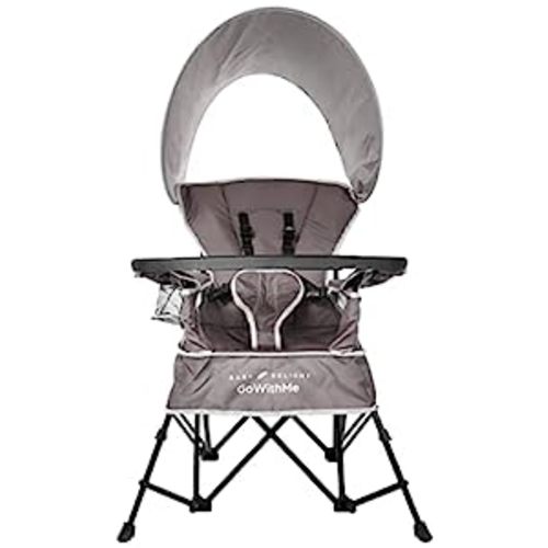 Amazon.com : Baby Delight Go with Me Jubilee Deluxe Portable Chair | Indoor and Outdoor | Sun Canopy | Grey : Baby