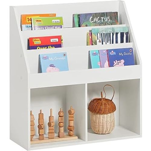 Children Bookcase with Shelf Storage Display Rack Organizer