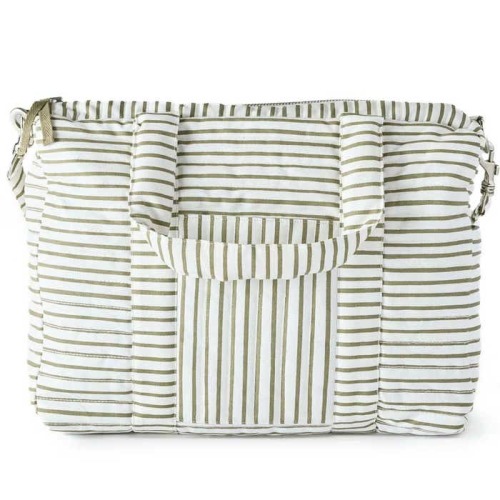 Stripes Away Diaper Bag (Olive)