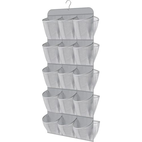 MISSLO Dual Sided Hanging Shoe Organizer (Grey)