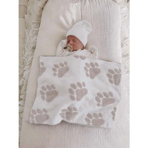 Phufy® Bliss Mini Blanket, Cocoa Bear Paw