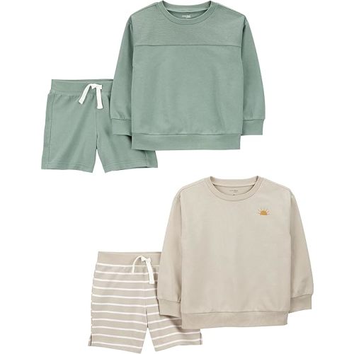 Simple Joys by Carter's baby-boys 4-piece Sweatshirt Set