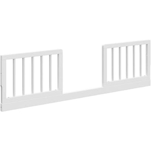 Storkcraft Toddler Safety Guardrail Kit with Dowels (White) for Storkcraft & Graco Crib Conversion – GREENGUARD Gold Certified